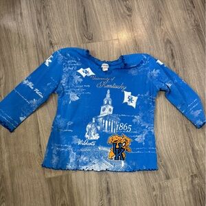 Blue Long Sleeve Women's Top